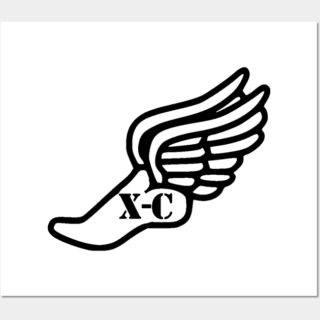 XC in winged foot logo Wall Art by Woodys Designs